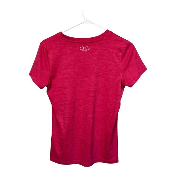 Under Armour pink coral colored v neck size small lightweight t shirt - Picture 5 of 7